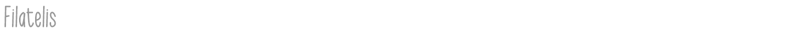 Filatelis font preview